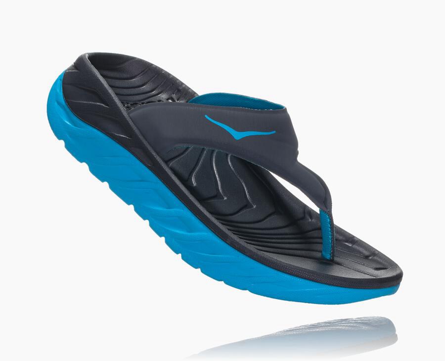 Sandals Womens - Hoka One One ORA Recovery Flip - Navy - SWFQHYU-34